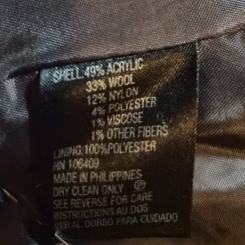 ​Tahari Arthur S. Levine Tweed Wool Blend Blazer Jacket - Size 16P - Picture 3 of 8